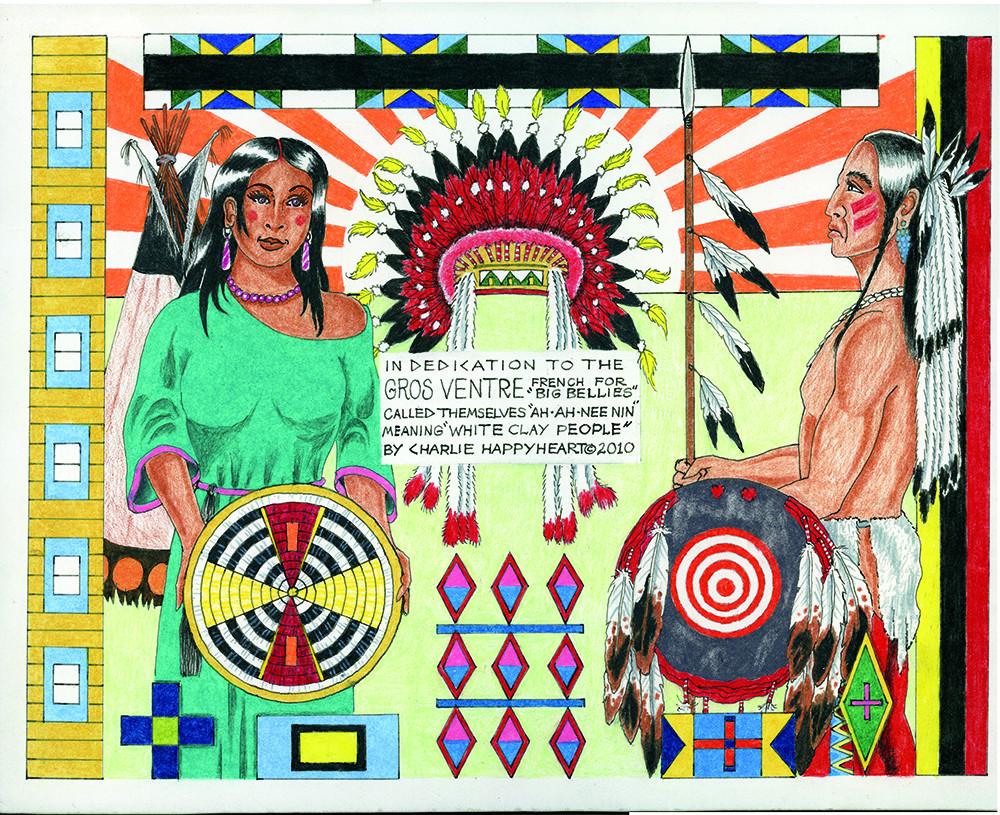 Gros Ventre Indian Print