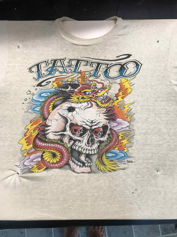 Vintage Tattoo Shirts from End of the Trail - You Bet it Hurts JD Crowe Gill Montie 1988