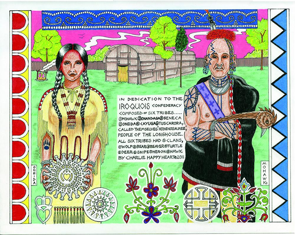 Iroquois Indian Print
