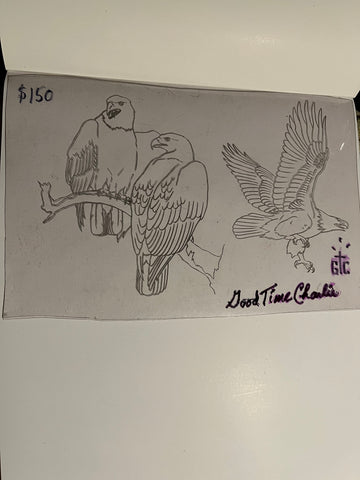 GTC Acetate Stencils  - Eagles Perched #5