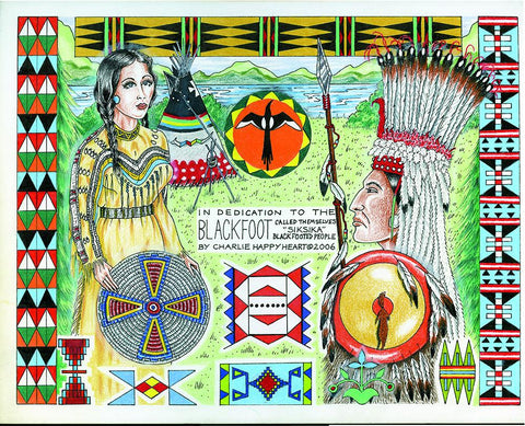 Blackfoot Indian Print