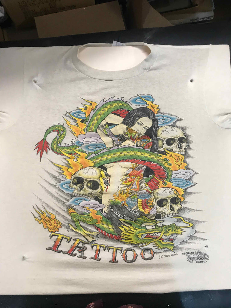 Vintage Tattoo Shirts from End of the Trail - Dragon Girl JD Crowe 1988