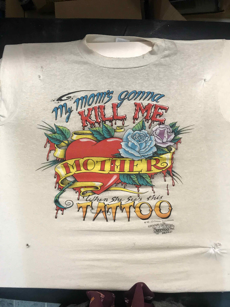 Vintage Tattoo Shirts from End of the Trail - Mom's Gonna Kill Me JD Crowe 1988