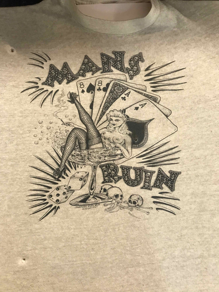 Vintage Tattoo Shirts from End of the Trail - Man's Ruin Jonathan Shaw 1998