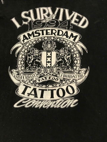 Vintage Tattoo Shirts from End of the Trail - I Survived Amsterdam Tattoo Convention 1994