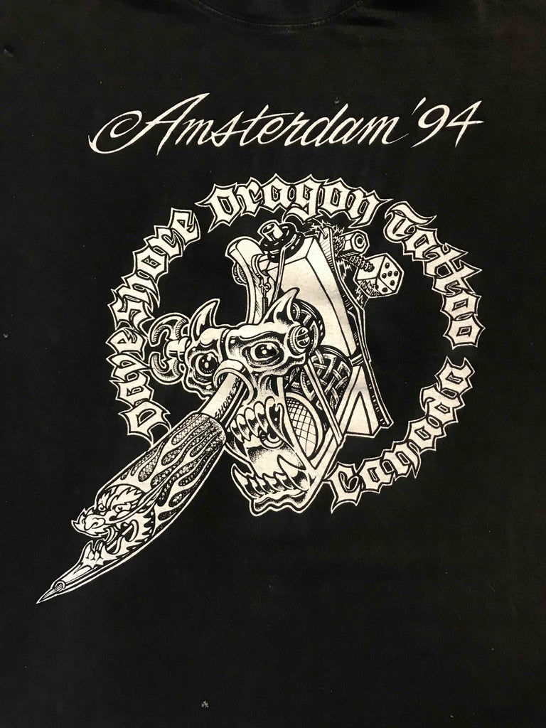 Vintage Tattoo Shirts from End of the Trail - Amsterdam Convention Dave Shore Dragon Tattoo 1994