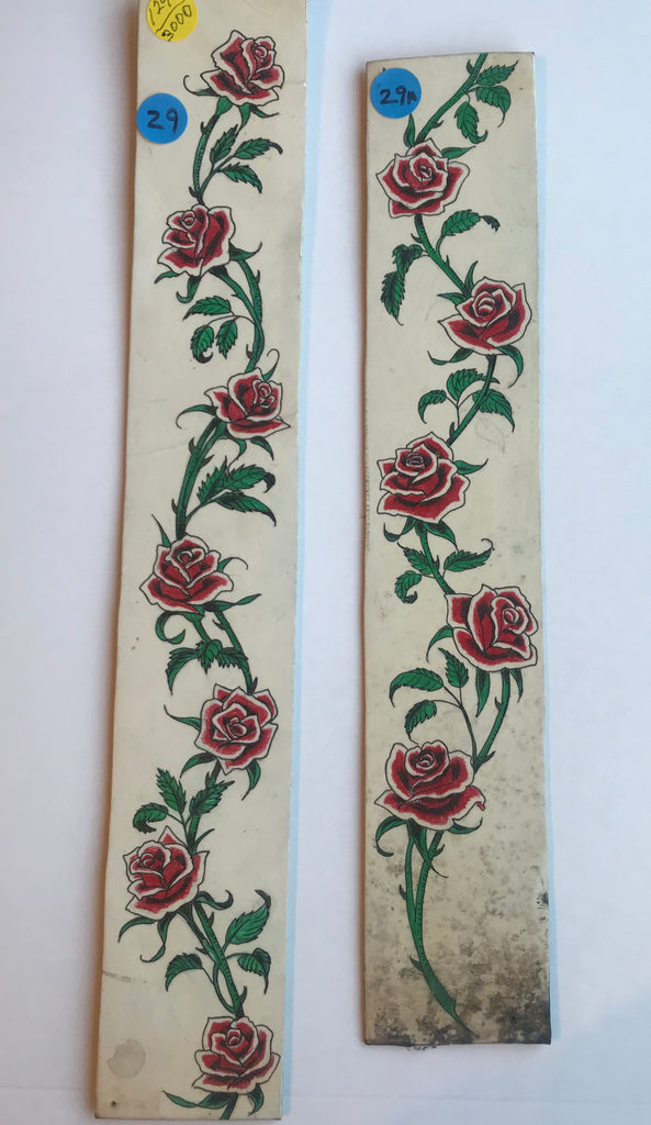 Roses, two pieces 29, 29A