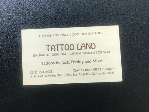 Tattoo Land Business Card