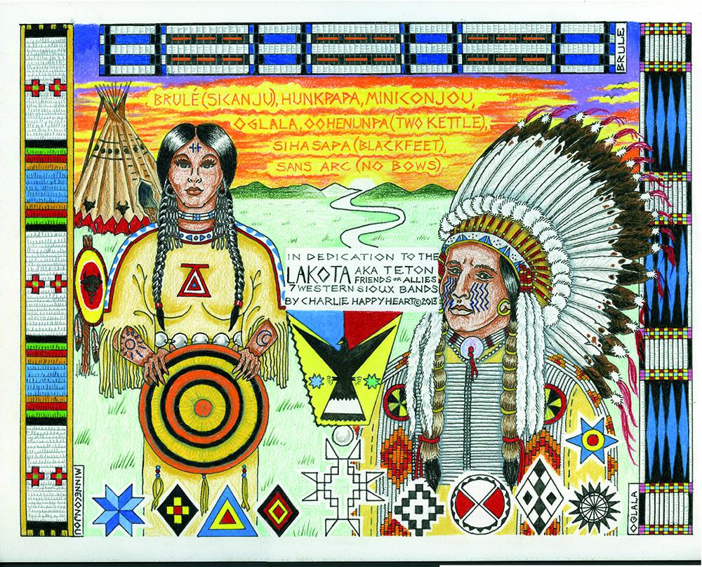 Lakota Indian Print