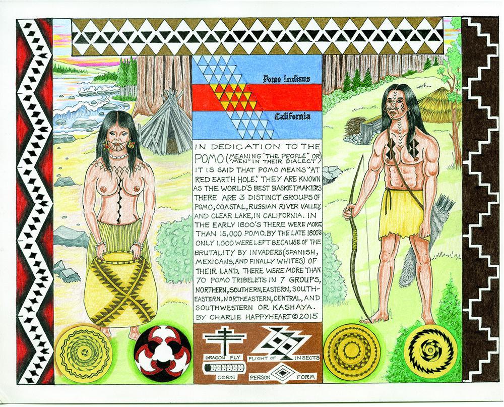 pomo indian tribe Pomo Indian Print – GTCharlie